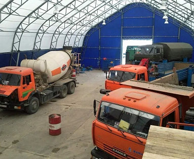 Быстровозводимая ремонтная мастерская для грузового транспорта